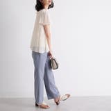 (半袖)プリーツシフォンブラウス | GeeRA | 詳細画像25