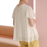 (半袖)プリーツシフォンブラウス | GeeRA | 詳細画像26