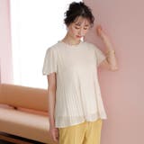 (半袖)プリーツシフォンブラウス | GeeRA | 詳細画像27