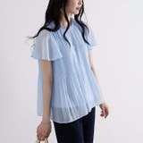 (半袖)プリーツシフォンブラウス | GeeRA | 詳細画像51