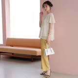 (半袖)プリーツシフォンブラウス | GeeRA | 詳細画像32