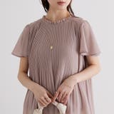 (半袖)プリーツシフォンブラウス | GeeRA | 詳細画像36