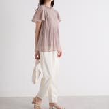 (半袖)プリーツシフォンブラウス | GeeRA | 詳細画像38