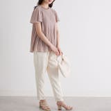 (半袖)プリーツシフォンブラウス | GeeRA | 詳細画像39