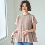 (半袖)プリーツシフォンブラウス | GeeRA | 詳細画像42