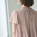 (半袖)プリーツシフォンブラウス | GeeRA | 詳細画像45