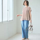 (半袖)プリーツシフォンブラウス | GeeRA | 詳細画像46