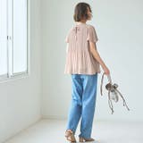 (半袖)プリーツシフォンブラウス | GeeRA | 詳細画像48