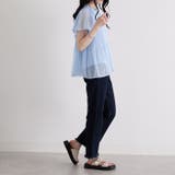 (半袖)プリーツシフォンブラウス | GeeRA | 詳細画像55