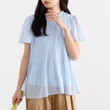 (半袖)プリーツシフォンブラウス | GeeRA | 詳細画像56