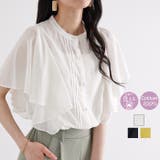 フリル袖ピンタックデザインブラウス | GeeRA | 詳細画像1