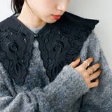 ブラック/セーラー | カットワーク刺しゅう付け衿 | GeeRA