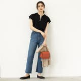 パール調ビーズ付キーネックトップス オフィスカジュアル | GeeRA | 詳細画像6