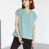 パール調ビーズ付キーネックトップス オフィスカジュアル | GeeRA | 詳細画像25