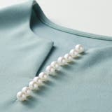 パール調ビーズ付キーネックトップス オフィスカジュアル | GeeRA | 詳細画像30