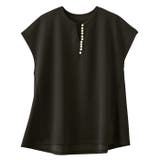 パール調ビーズ付キーネックトップス オフィスカジュアル | GeeRA | 詳細画像31