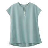 パール調ビーズ付キーネックトップス オフィスカジュアル | GeeRA | 詳細画像33