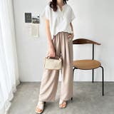 パール調ビーズ付キーネックトップス オフィスカジュアル | GeeRA | 詳細画像11