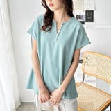 パール調ビーズ付キーネックトップス オフィスカジュアル | GeeRA | 詳細画像21