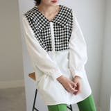 ツイード切替ブラウス | GeeRA | 詳細画像1 