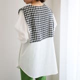 ツイード切替ブラウス | GeeRA | 詳細画像4 