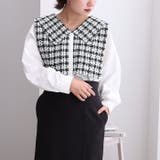 ツイード切替ブラウス | GeeRA | 詳細画像6 