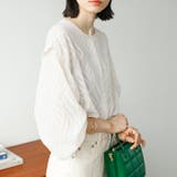 2WAYシアージャカードブラウス | GeeRA | 詳細画像13