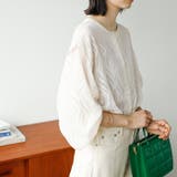 2WAYシアージャカードブラウス | GeeRA | 詳細画像14