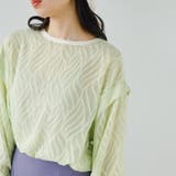 2WAYシアージャカードブラウス | GeeRA | 詳細画像7