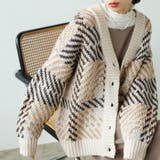 ジャカードチェックニットカーディガン | GeeRA | 詳細画像4