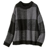 ブラックケイ | 配色ジャガードチェックニットプルオーバー | GeeRA