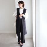 ノーカラージレパンツスーツセット<UV対策・防シワ・ストレッチ> | GeeRA | 詳細画像22