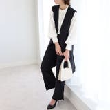 ノーカラージレパンツスーツセット<UV対策・防シワ・ストレッチ> | GeeRA | 詳細画像23