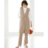 ノーカラージレパンツスーツセット<UV対策・防シワ・ストレッチ> | GeeRA | 詳細画像6