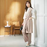 ノーカラージレパンツスーツセット<UV対策・防シワ・ストレッチ> | GeeRA | 詳細画像3