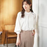 ノーカラージレパンツスーツセット<UV対策・防シワ・ストレッチ> | GeeRA | 詳細画像5