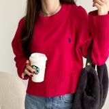 ピンク | 【U.S. POLO ASSN.】ショート丈ニット | GeeRA
