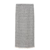 ブルー | ファンシーツイードタイトスカート | GeeRA