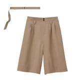 ベージュ | ベルト付ショートパンツ【セットアップ対応】 | GeeRA