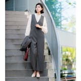 【入卒式/セレモニー】ジャケット＆ブラウス＆オールインワン3点セットスーツ | GeeRA | 詳細画像15 