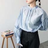 シアー素材ボリュームスリーブブラウス | GeeRA | 詳細画像10