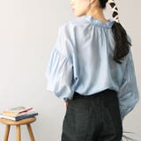 シアー素材ボリュームスリーブブラウス | GeeRA | 詳細画像12