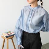 シアー素材ボリュームスリーブブラウス | GeeRA | 詳細画像16