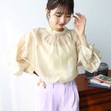 シアー素材ボリュームスリーブブラウス | GeeRA | 詳細画像2