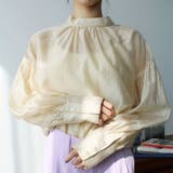 シアー素材ボリュームスリーブブラウス | GeeRA | 詳細画像7