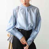 シアー素材ボリュームスリーブブラウス | GeeRA | 詳細画像9