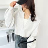 柔らか素材深Vネックスウェット | GeeRA | 詳細画像17