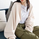 アイボリー | ふんわり柔らかニットボレロカーディガン | GeeRA