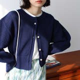 軽やかニットパールボタン付２ＷＡＹカーデ | GeeRA | 詳細画像14 