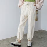 アイボリー | さらっと綿素材ワイドカーゴパンツ | GeeRA